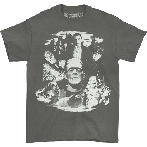 Pigment Dyed Monster Collage by Rock Rebel T-shirt