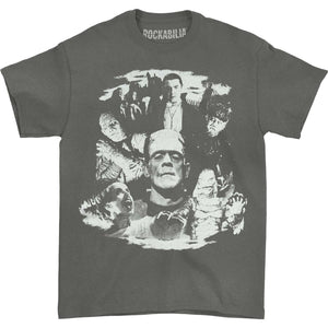 Pigment Dyed Monster Collage by Rock Rebel T-shirt