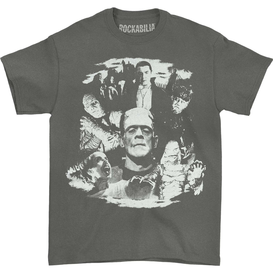 Pigment Dyed Monster Collage by Rock Rebel T-shirt